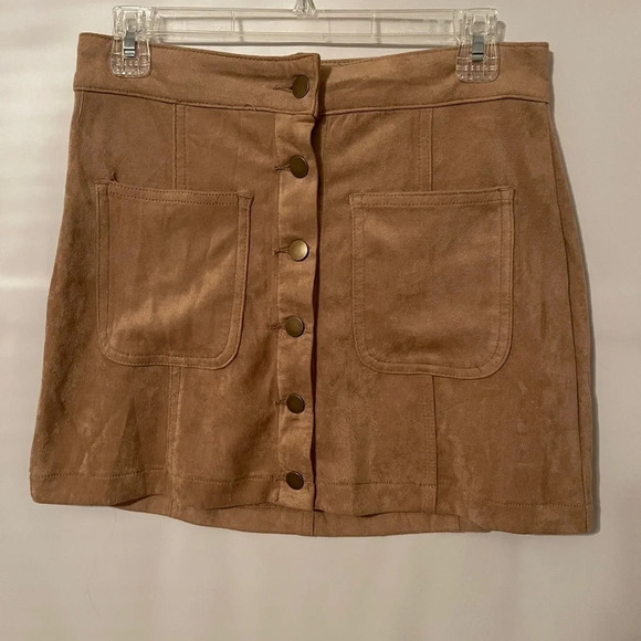 Altar’d State Suede Mini Skirt - Picture 1 of 3